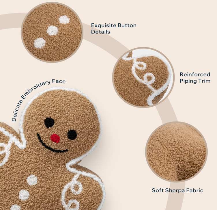 Gingerbread Pillow